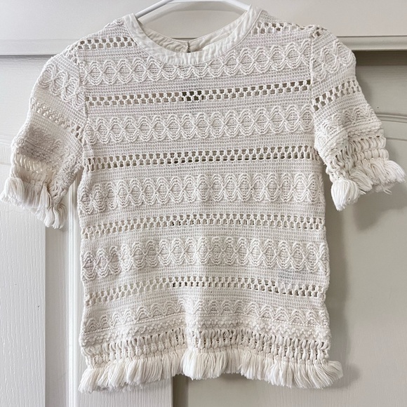 Boho Crochet Fringe Top - Picture 2 of 7